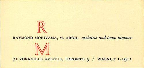 Raymond Moriyama Toronto Ontario Canada architect architecture design Ted Teshima history