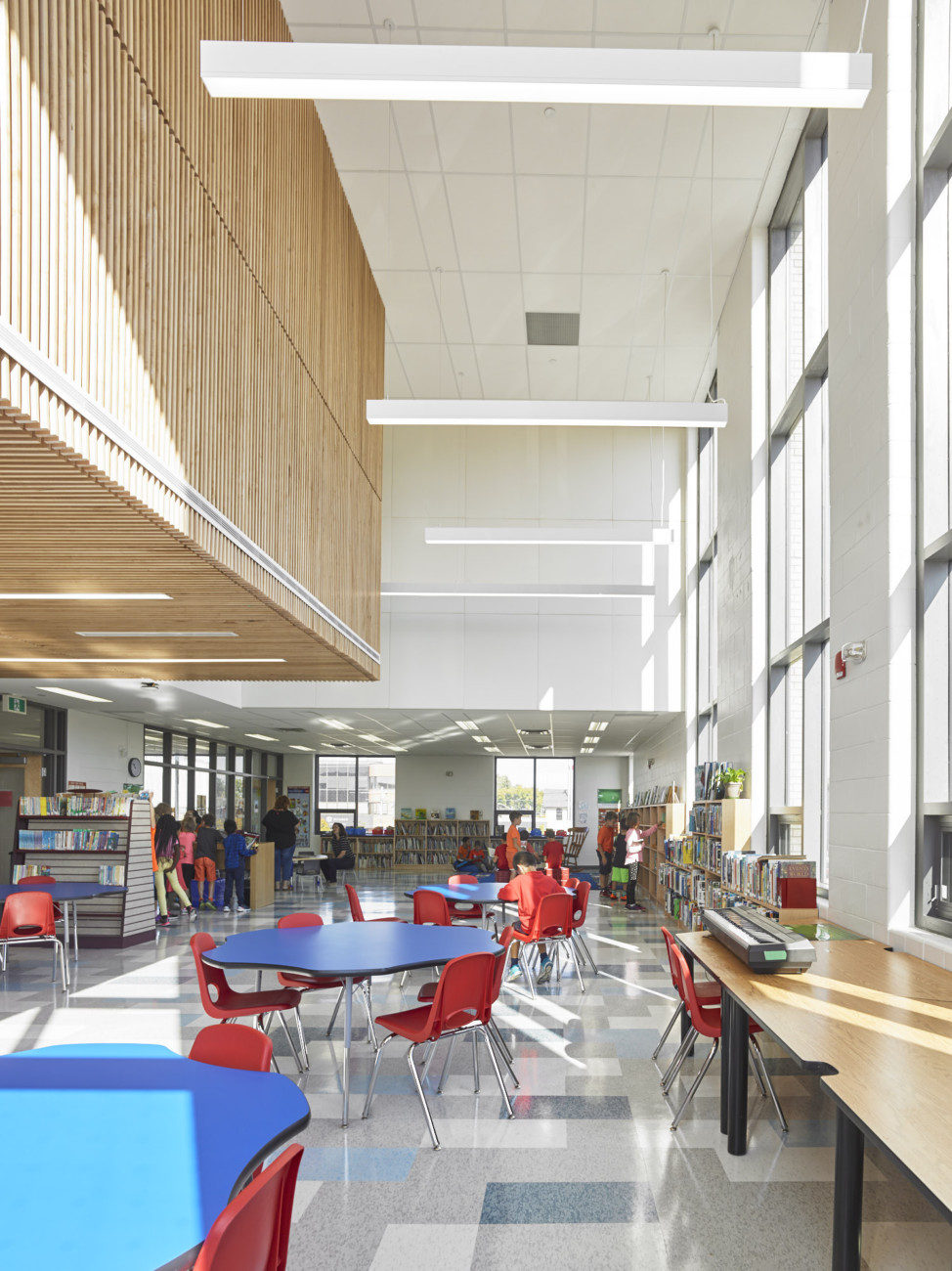 Holy Trinity Catholic School Toronto District Education Board Moriyama Teshima architect architecture design building construction brick Lakeshore Lake Ontario Humber College Colonel Samuel Smith Park