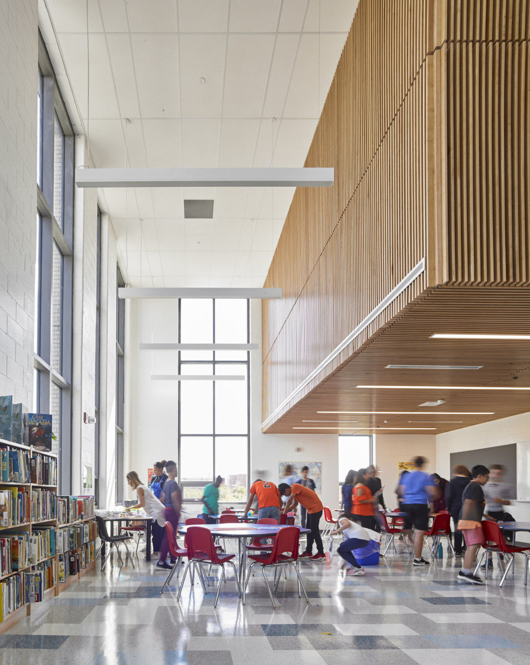 Holy Trinity Catholic School Toronto District Education Board Moriyama Teshima architect architecture design building construction brick Lakeshore Lake Ontario Humber College Colonel Samuel Smith Park