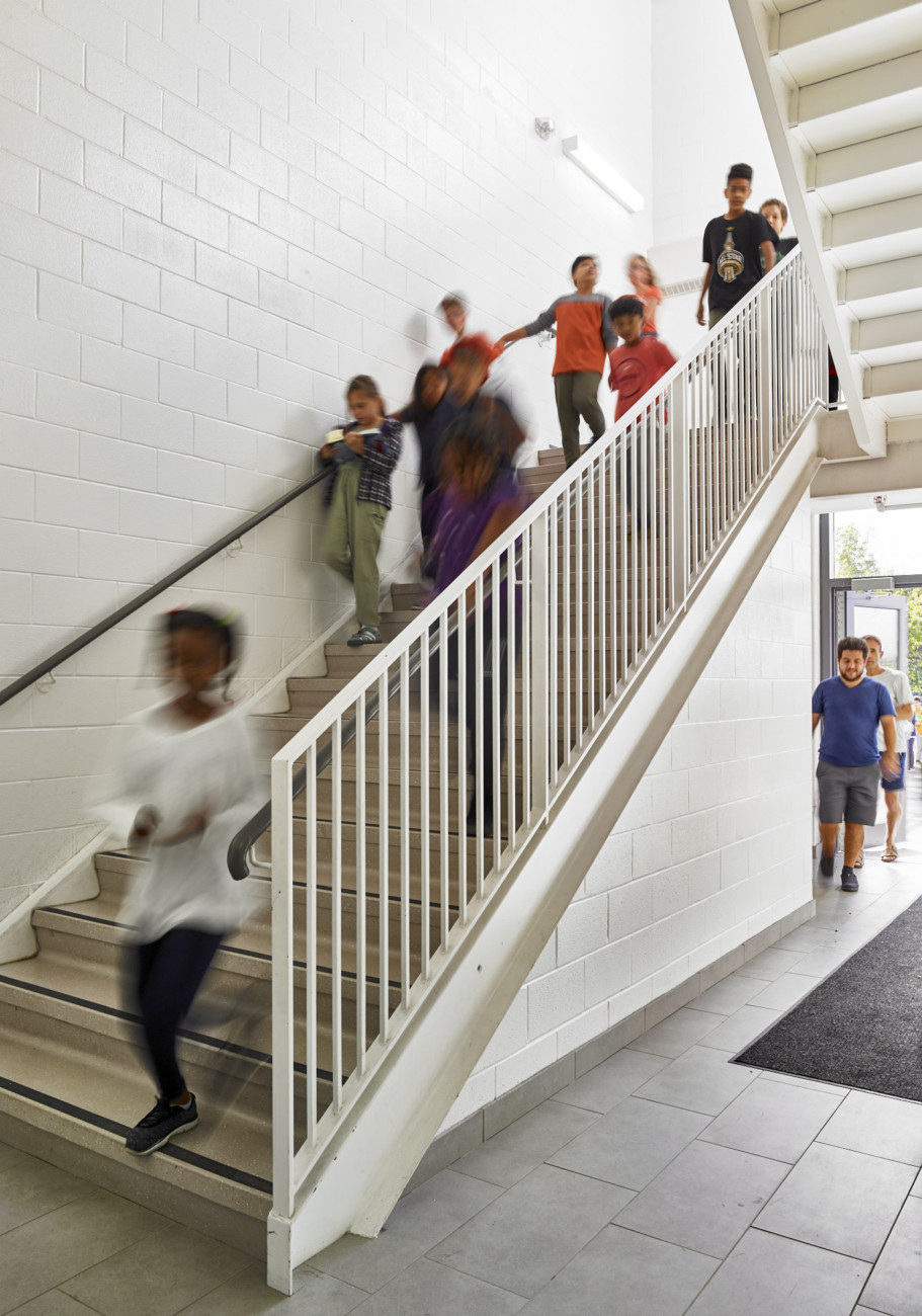 Holy Trinity Catholic School Toronto District Education Board Moriyama Teshima architect architecture design building construction brick Lakeshore Lake Ontario Humber College Colonel Samuel Smith Park