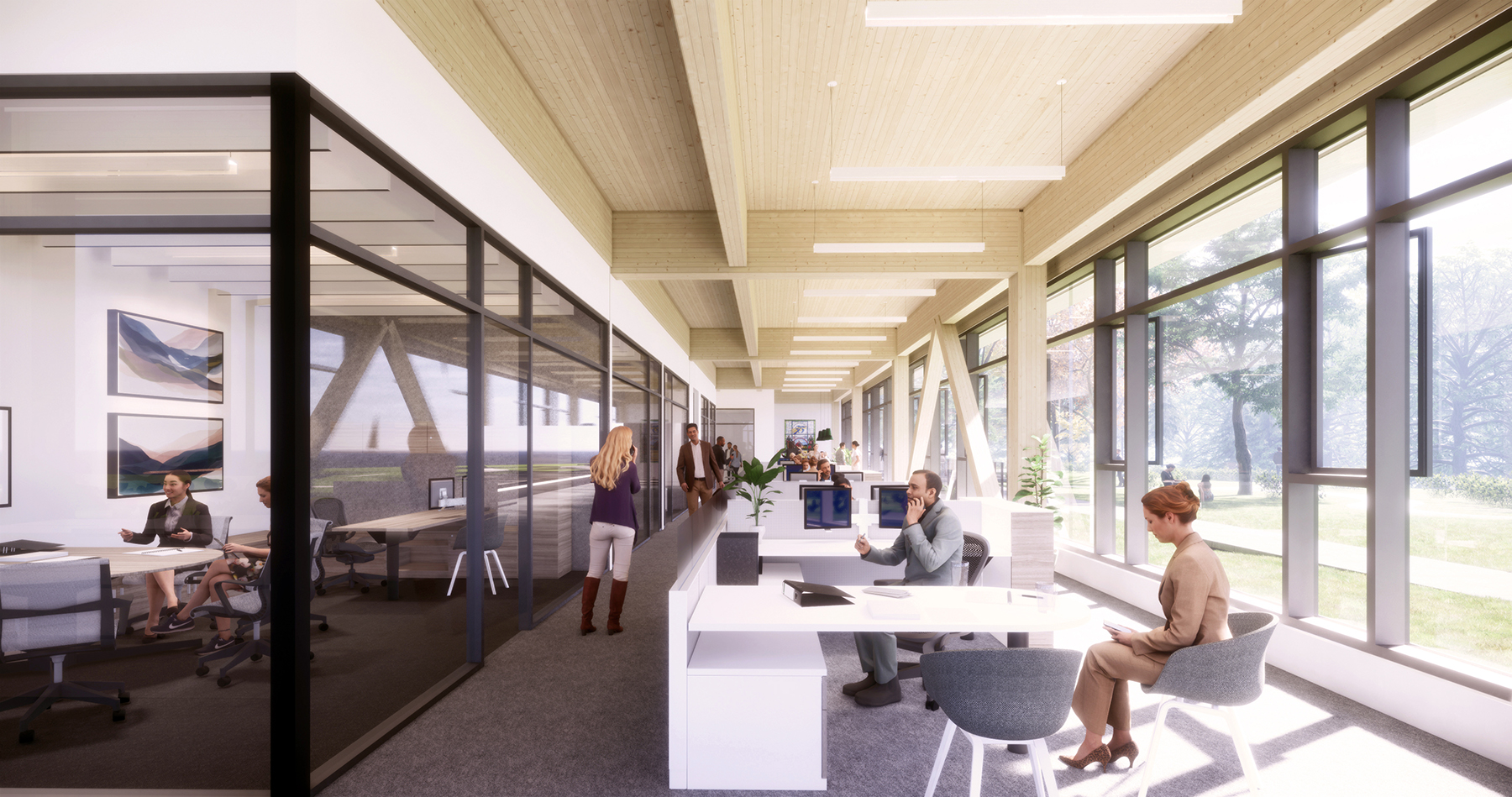 Ontario Secondary School Teachers' Federation Headquarters Moriyama Teshima Architects architecture mass timber Toronto construction