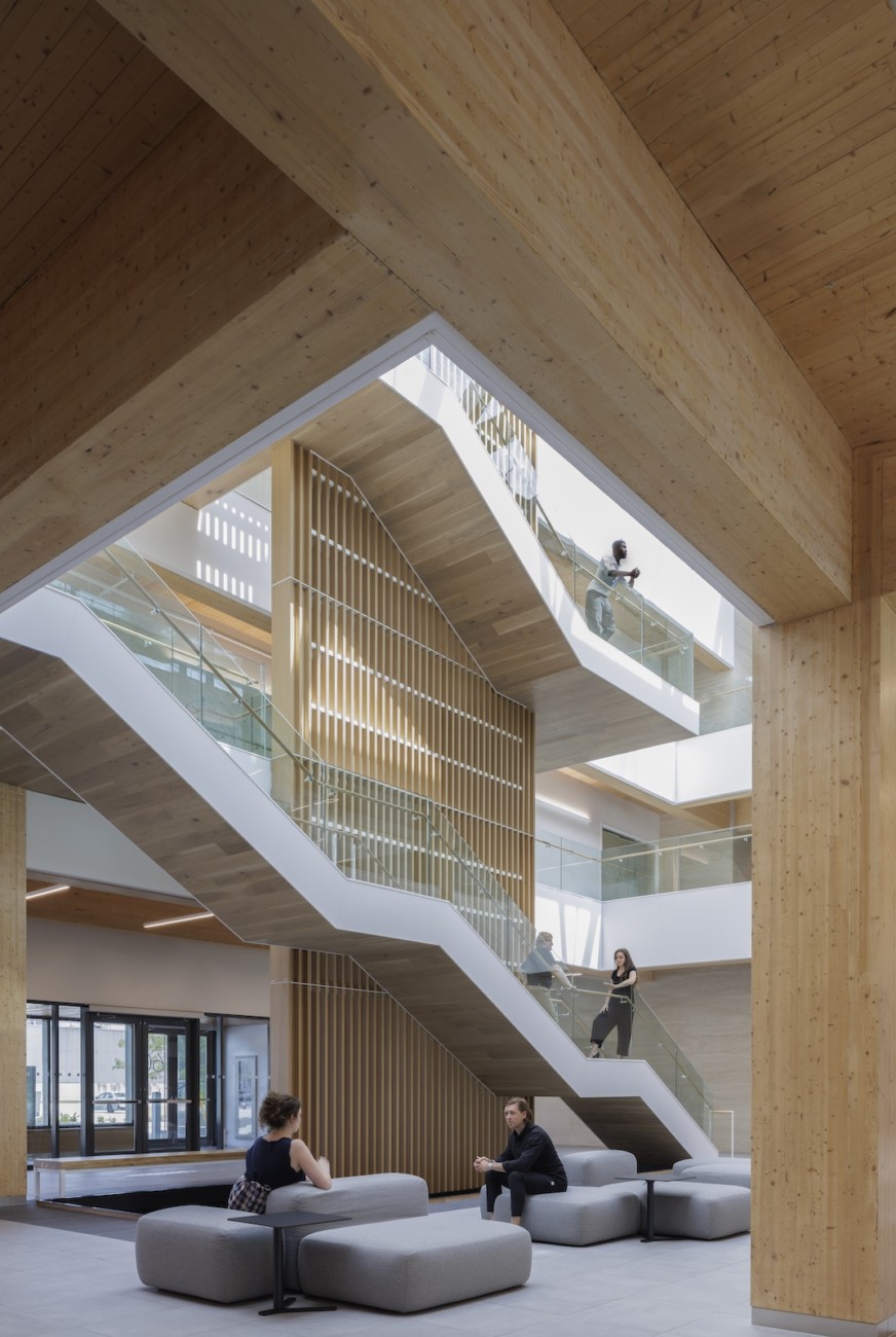 mass timber Moriyama Teshima architect architecture construction Toronto Ontario Canada wood OSSTF