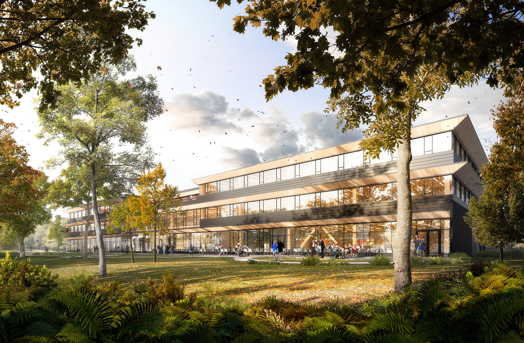 Ontario Secondary School Teachers' Federation Headquarters Moriyama Teshima Architects architecture mass timber Toronto construction