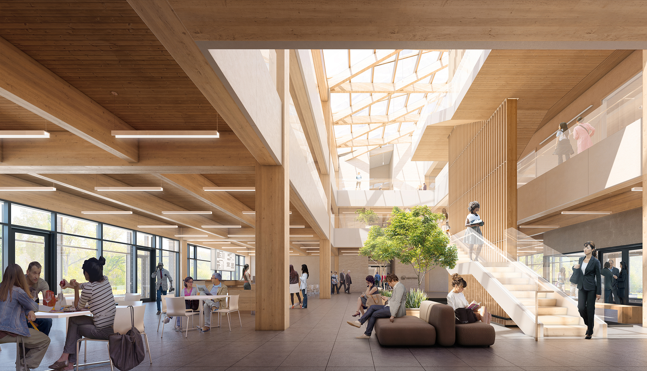 Ontario Secondary School Teachers' Federation Headquarters Moriyama Teshima Architects architecture mass timber Toronto construction
