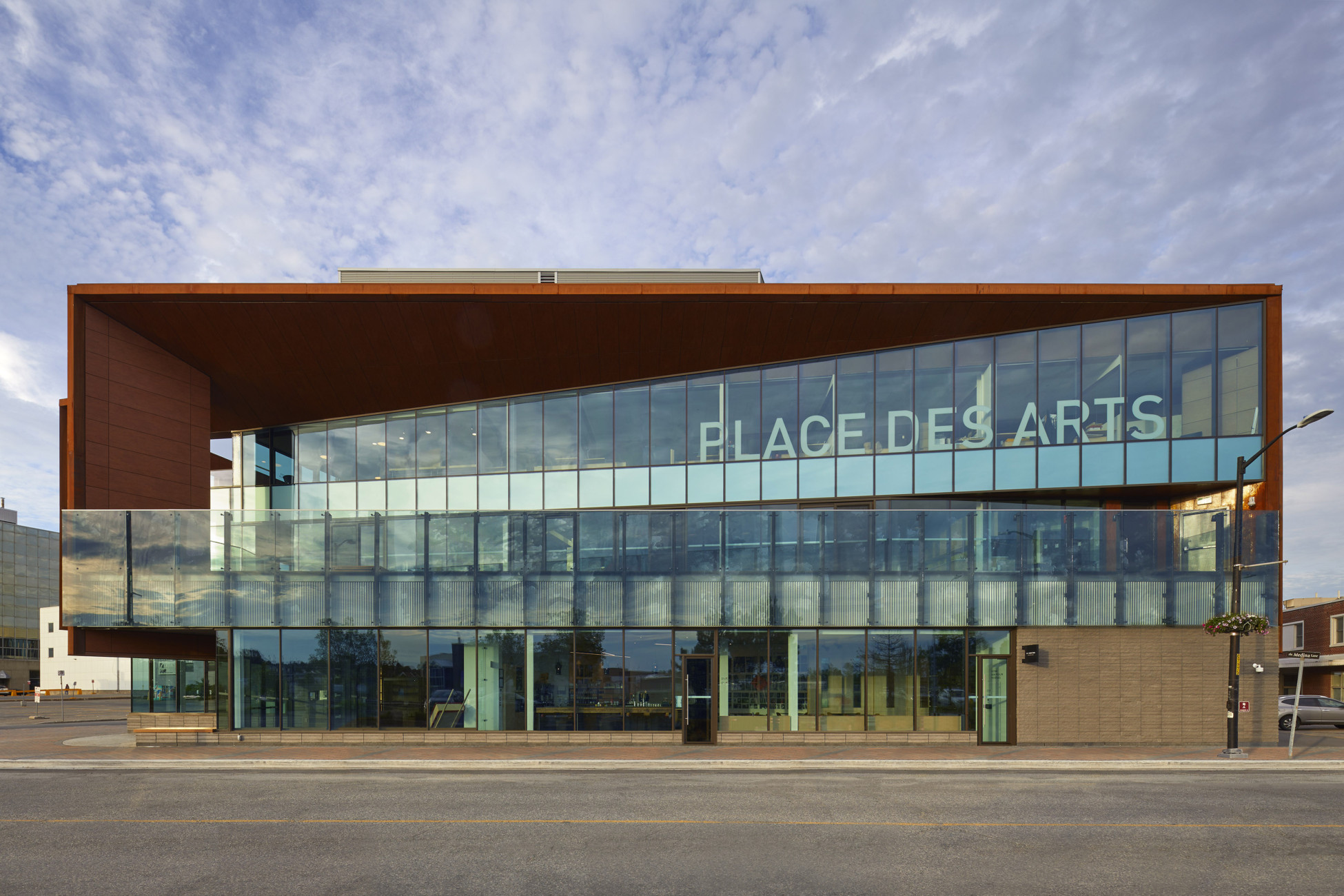 Place des Arts Sudbury Moriyama Teshima Architects Ontario Canada culture construction grand opening Belanger Salach