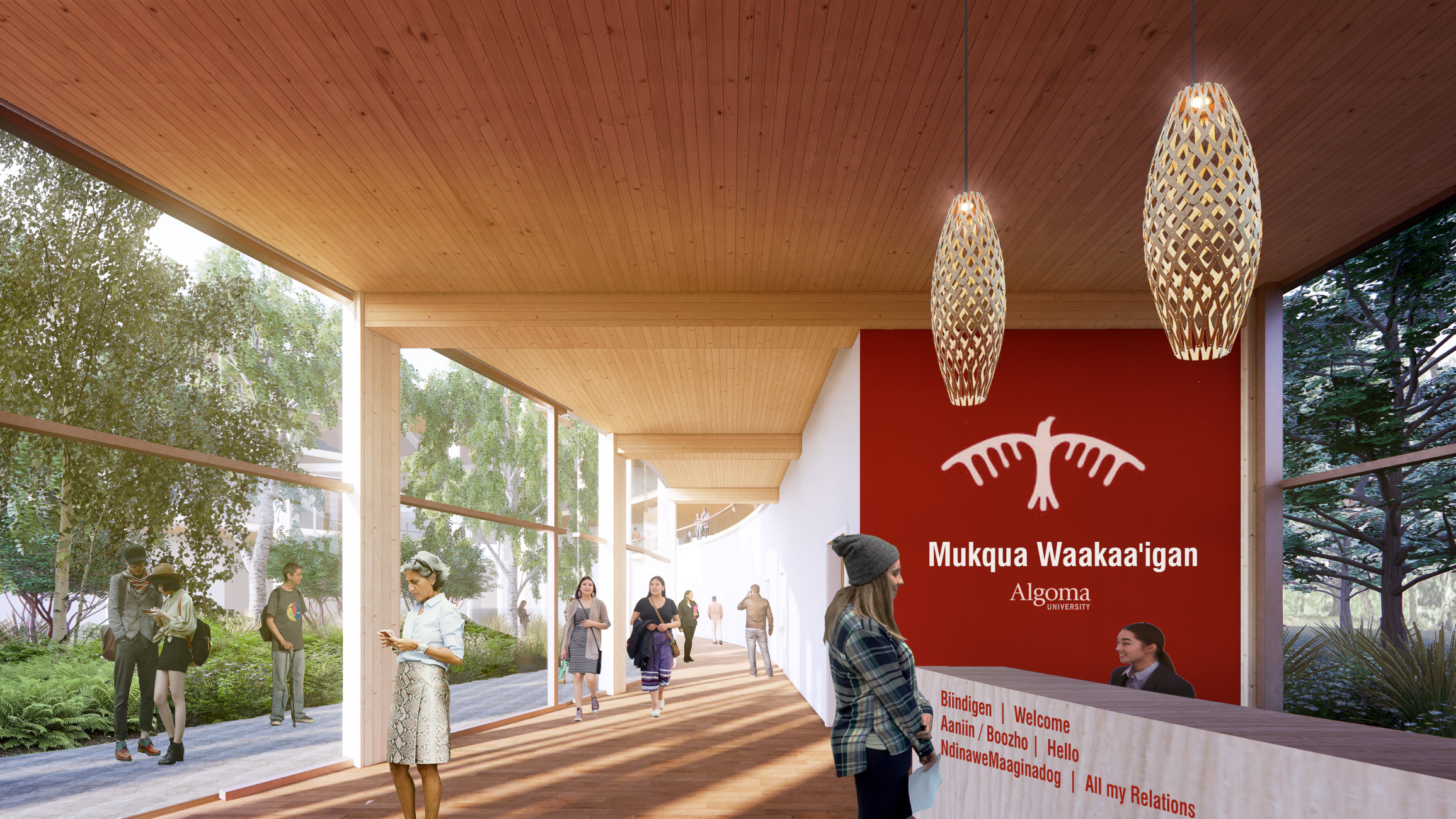 Algoma University Mukwa Waakaa'igan Indigenous Centre Cultural Excellence Algoma University Sault St. Marie Ontario Canada
