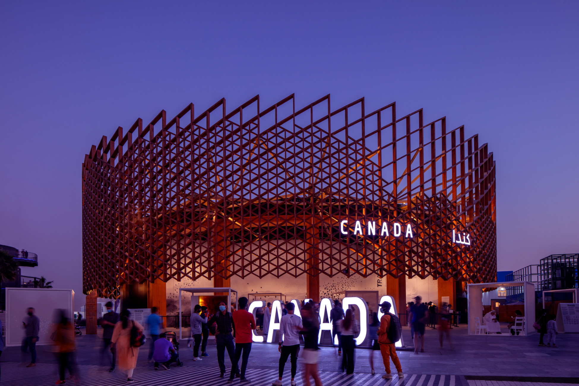 Moriyama Teshima architecture architect Canada Pavilion Expo Dubai UAE festival international timber design building