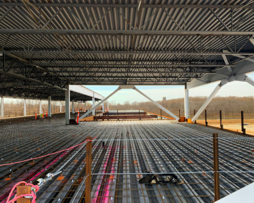 Canadian Port of Entry Construction Progress at Gordie Howe Intl Bridge Site