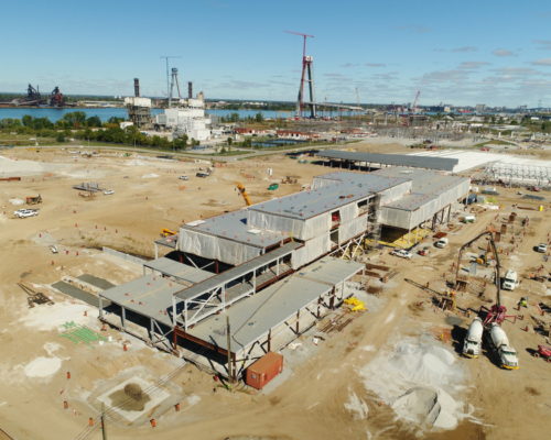 Construction Update at the Canadian POE at Gordie Howe