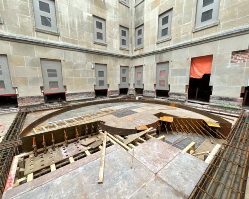 West Memorial Building Spiral Stair Construction