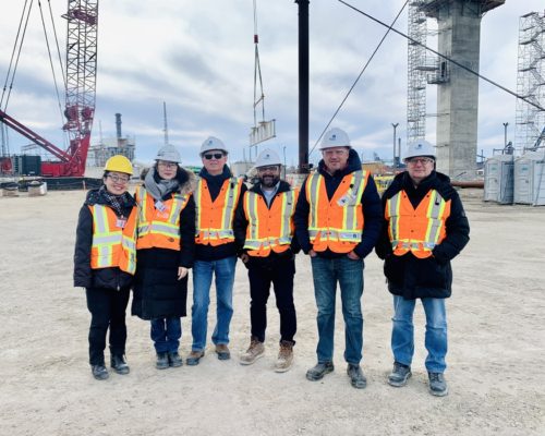 Gordie Howe Canadian Port of Entry Team Visits Site
