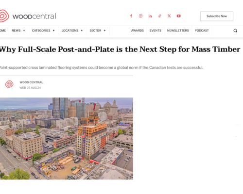 Why Full-Scale Post-and-Plate is the Next Step for Mass Timber